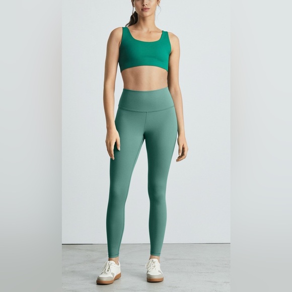 NWT Everlane The Perform Legging in Mint Green Large Ankle - Picture 4 of 9